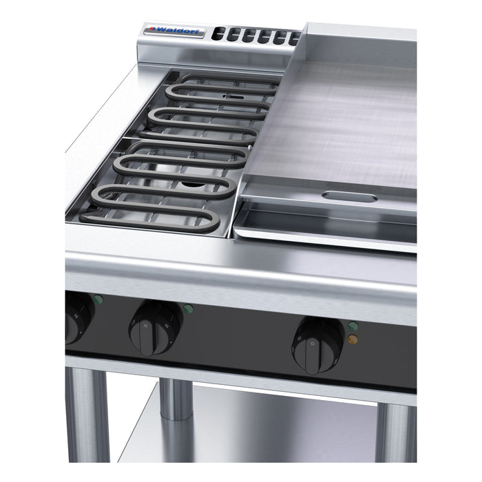 Waldorf Bold 600mm Electric Cooktop Low Back Version - Leg Stand - RNLB8403E-LS