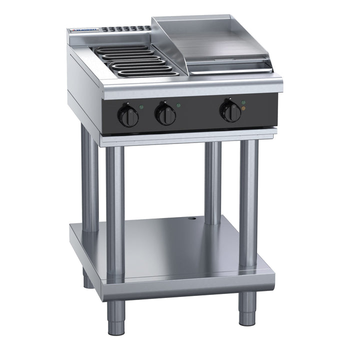 Waldorf Bold 600mm Electric Cooktop Low Back Version - Leg Stand - RNLB8403E-LS