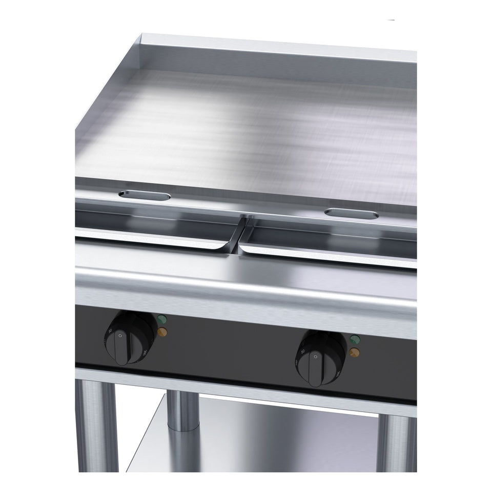 Waldorf Bold 600mm Electric Cooktop Low Back Version - Leg Stand - RNLB8406E-LS