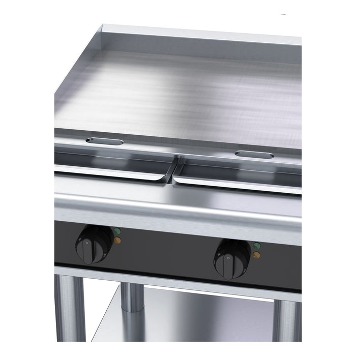 Waldorf Bold 600mm Electric Cooktop Low Back Version - Leg Stand - RNLB8406E-LS