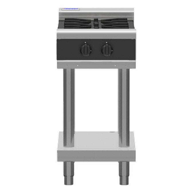 Waldorf Bold 450mm Gas Cooktop Low Back Version - Leg Stand - RNLB8450G-LS