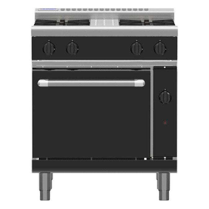 Waldorf Bold 750mm Gas Range Static Oven Low Back Version - RNLB8510G