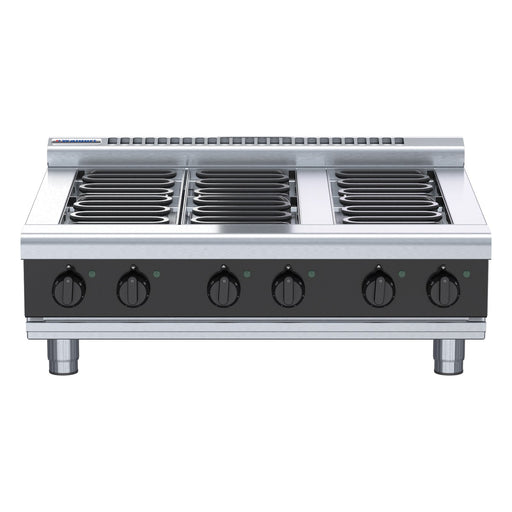 Waldorf Bold 900mm Electric Cooktop Low Back Version - Bench Model - RNLB8600E-B