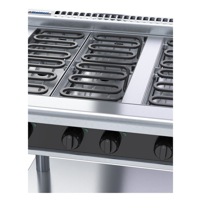 Waldorf Bold 900mm Electric Cooktop Low Back Version - Leg Stand - RNLB8600E-LS