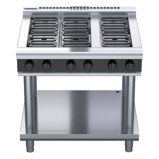 Waldorf Bold 900mm Electric Cooktop Low Back Version - Leg Stand - RNLB8600E-LS