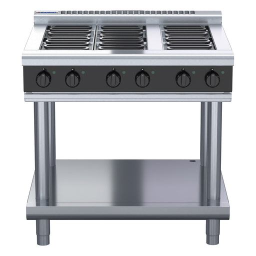 Waldorf Bold 900mm Electric Cooktop Low Back Version - Leg Stand - RNLB8600E-LS