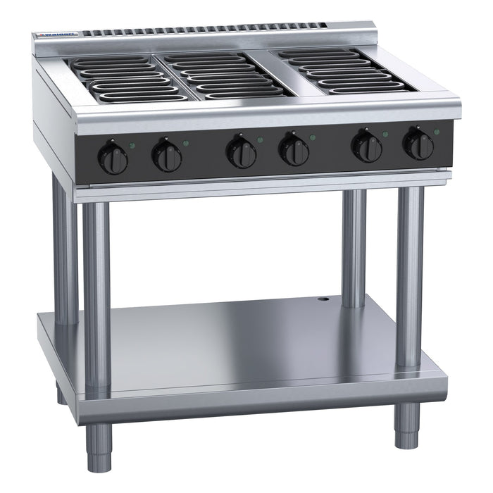 Waldorf Bold 900mm Electric Cooktop Low Back Version - Leg Stand - RNLB8600E-LS