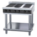 Waldorf Bold 900mm Electric Cooktop Low Back Version - Leg Stand - RNLB8600E-LS