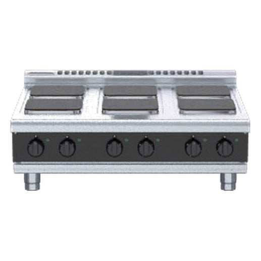 Waldorf Bold 900mm Electric Cooktop Sealed Hobs Low Back Version - Bench Model - RNLB8600SE-B