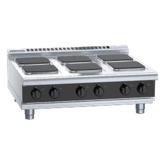 Waldorf Bold 900mm Electric Cooktop Sealed Hobs Low Back Version - Bench Model - RNLB8600SE-B