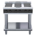 Waldorf Bold 900mm Electric Cooktop Sealed Hobs Low Back Version - Leg Stand - RNLB8600SE-LS