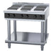 Waldorf Bold 900mm Electric Cooktop Sealed Hobs Low Back Version - Leg Stand - RNLB8600SE-LS
