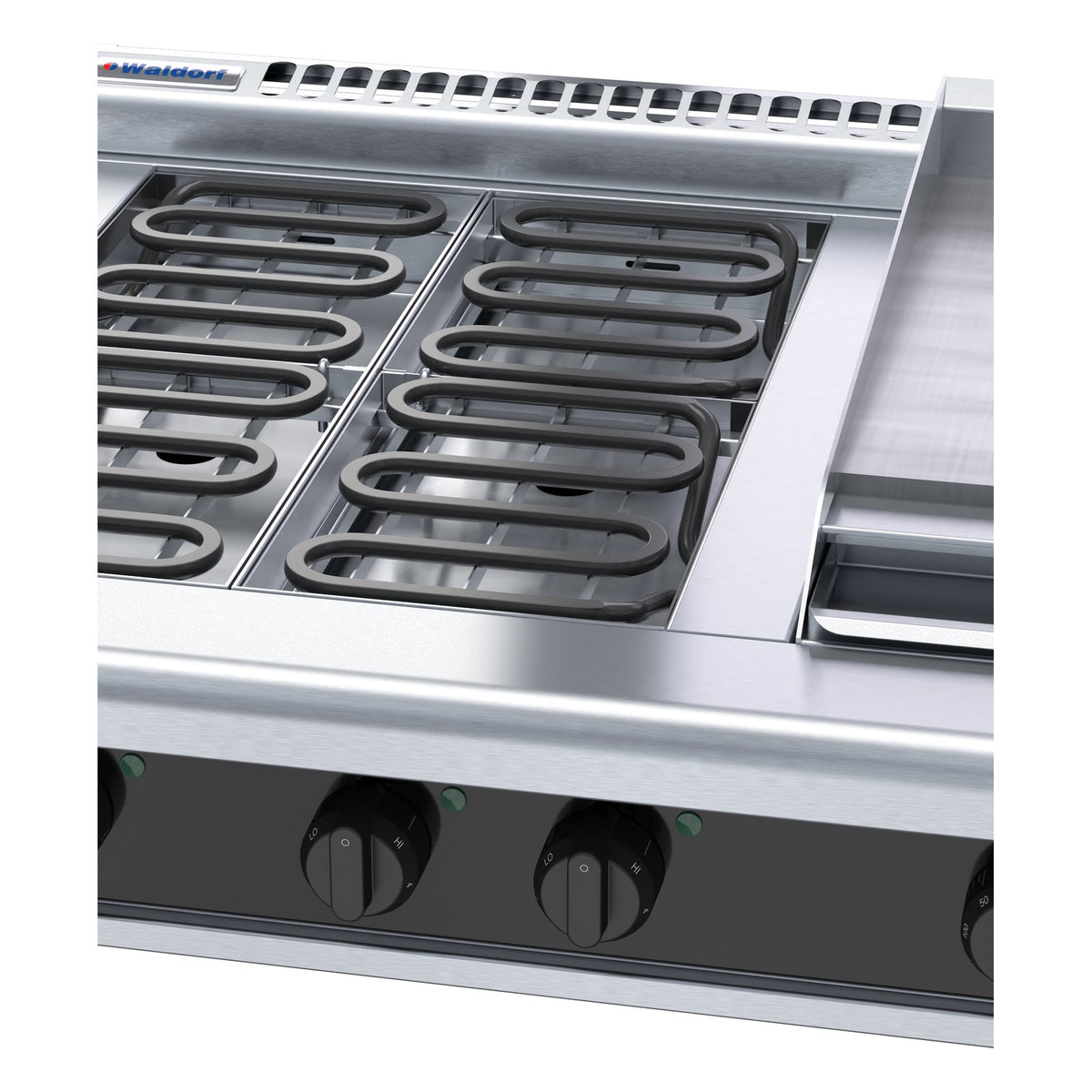 Waldorf Bold 900mm Electric Cooktop Low Back Version - Bench Model - RNLB8603E-B