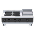 Waldorf Bold 900mm Electric Cooktop Low Back Version - Bench Model - 4 Burner + 300mm Griddle - RNLB8603E-B