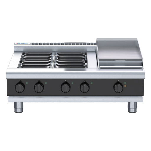 Waldorf Bold 900mm Electric Cooktop Low Back Version - Bench Model - RNLB8603E-B