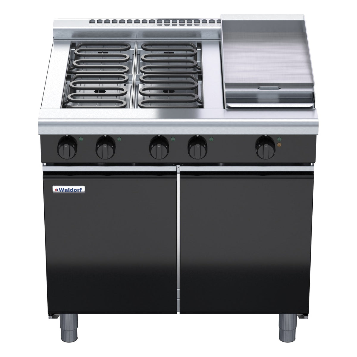 Waldorf Bold 900mm Electric Cooktop Low Back Version - Cabinet Base - RNLB8603E-CD
