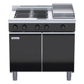 Waldorf Bold 900mm Electric Cooktop Low Back Version - Cabinet Base - 4 Burner + 300mm Griddle - RNLB8603E-CD