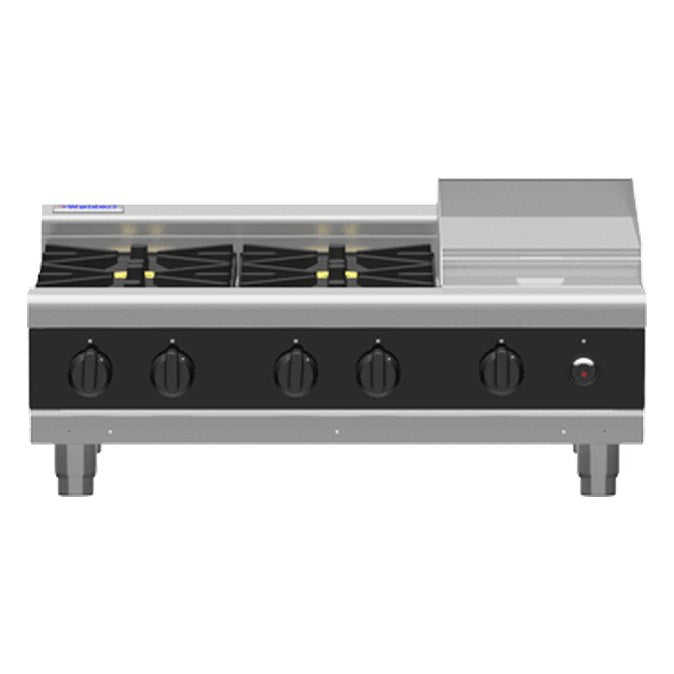 Waldorf Bold 900mm Gas Cooktop - Bench Model - RNB8600G-B