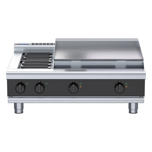 Waldorf Bold 900mm Electric Cooktop Low Back Version - Bench Model - RNLB8606E-B