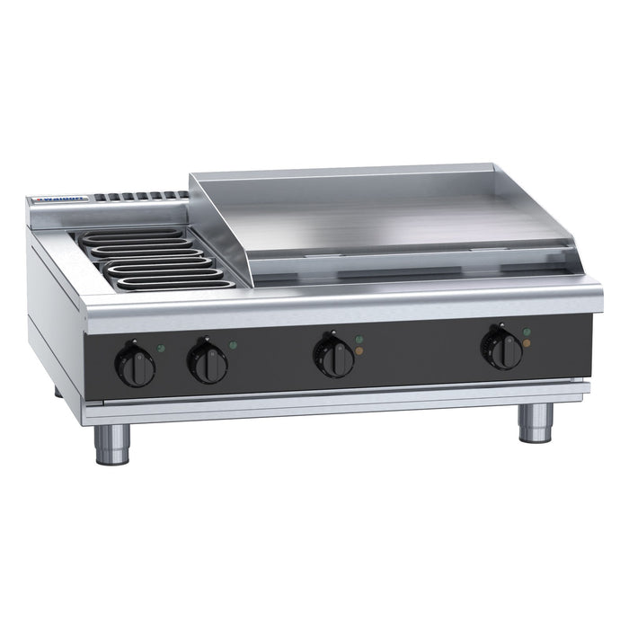 Waldorf Bold 900mm Electric Cooktop Low Back Version - Bench Model - RNLB8606E-B