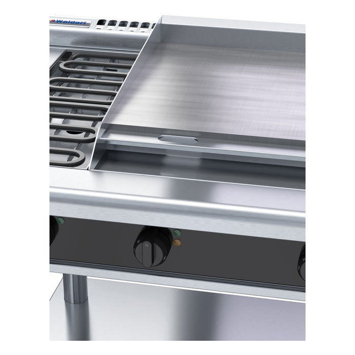 Waldorf Bold 900mm Electric Cooktop Low Back Version - Leg Stand - RNLB8606E-LS