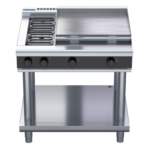 Waldorf Bold 900mm Electric Cooktop Low Back Version - Leg Stand - RNLB8606E-LS