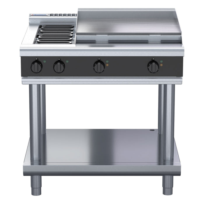 Waldorf Bold 900mm Electric Cooktop Low Back Version - Leg Stand - RNLB8606E-LS