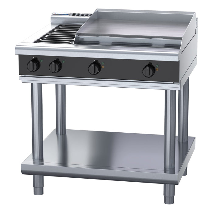 Waldorf Bold 900mm Electric Cooktop Low Back Version - Leg Stand - RNLB8606E-LS