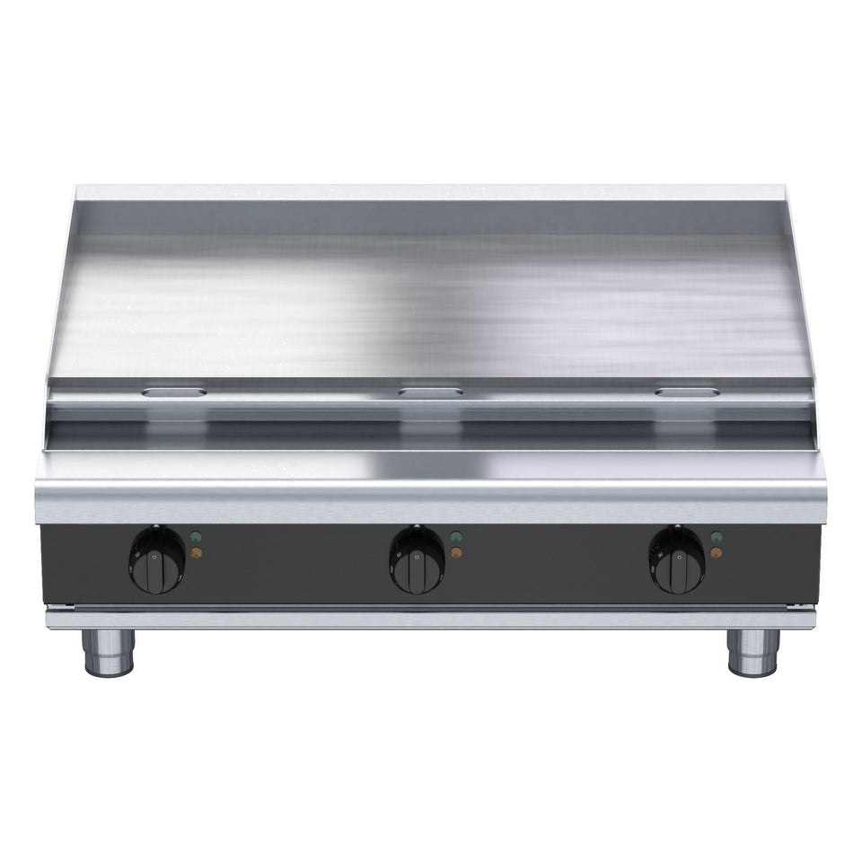 Waldorf Bold 900mm Electric Cooktop Low Back Version - Bench Model - RNLB8609E-B