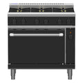 Waldorf Bold 900mm Gas Range Electric Convection Oven Low Back Version - 2 Burner + 600mm Griddle - RNLB8616GEC