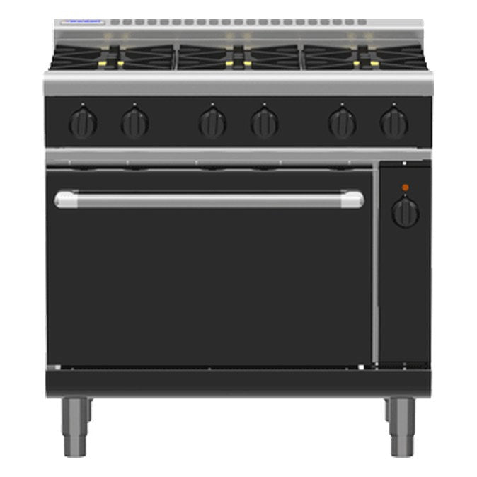 Waldorf Bold 900mm Gas Range Electric Convection Oven - RNB8613GEC