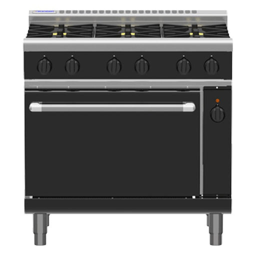 Waldorf Bold 900mm Gas Range Electric Convection Oven Low Back Version - RNLB8613GEC