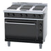 Waldorf Bold 600mm Electric Sealed Hobs Range Static Oven Low Back Version - RNLB8610SE