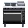 Waldorf Bold 900mm Electric Range Convection Oven Low Back Version - 4 Burner + 300mm Griddle - RNLB8613EC