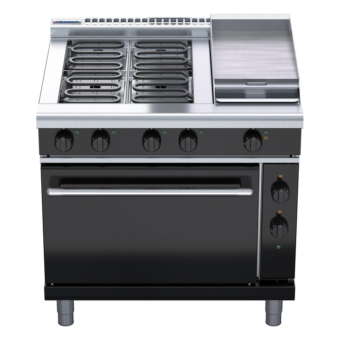 Waldorf Bold 900mm Electric Range Static Oven Low Back Version - RNLB8613E