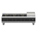 Waldorf Bold 1200mm Gas Cooktop Low Back Version - Bench Model - 4 Burner + 600mm Griddle - RNLB8806G-B