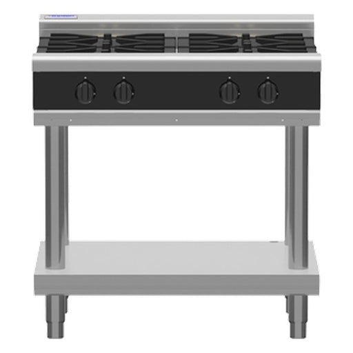 Waldorf Bold 900mm Gas Cooktop Low Back Version - Leg Stand - RNLB8900G-LS