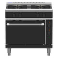 Waldorf Bold 900mm Gas Range Electric Static Oven Low Back Version - 4 Burner - RNLB8910GE