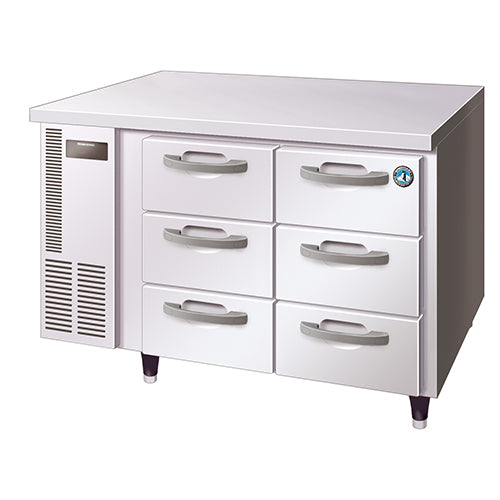 Hoshizaki 6 Drawer 100mm Deep Gastronorm Under Bench Refrigerator 270L - RTC-125DEA-GN-6D