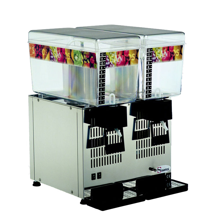 Santos 1, 2 & 3 Cold Drink Dispenser - SANTOS #34 - 2 x 12 Litre Bowl