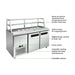 Thermaster Two Door Deluxe Sandwich Bar - SCB/15