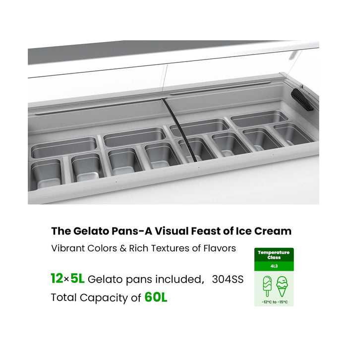 Thermaster Gelato Display 575L - SD-575P