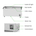 Thermaster Heavy Duty Supermarket Glass Sliding Lid Freezers 561L - SD-576K
