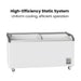 Thermaster Heavy Duty Supermarket Glass Sliding Lid Freezers 561L - SD-576K