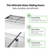 Thermaster Heavy Duty Supermarket Glass Sliding Lid Freezers 561L - SD-576K
