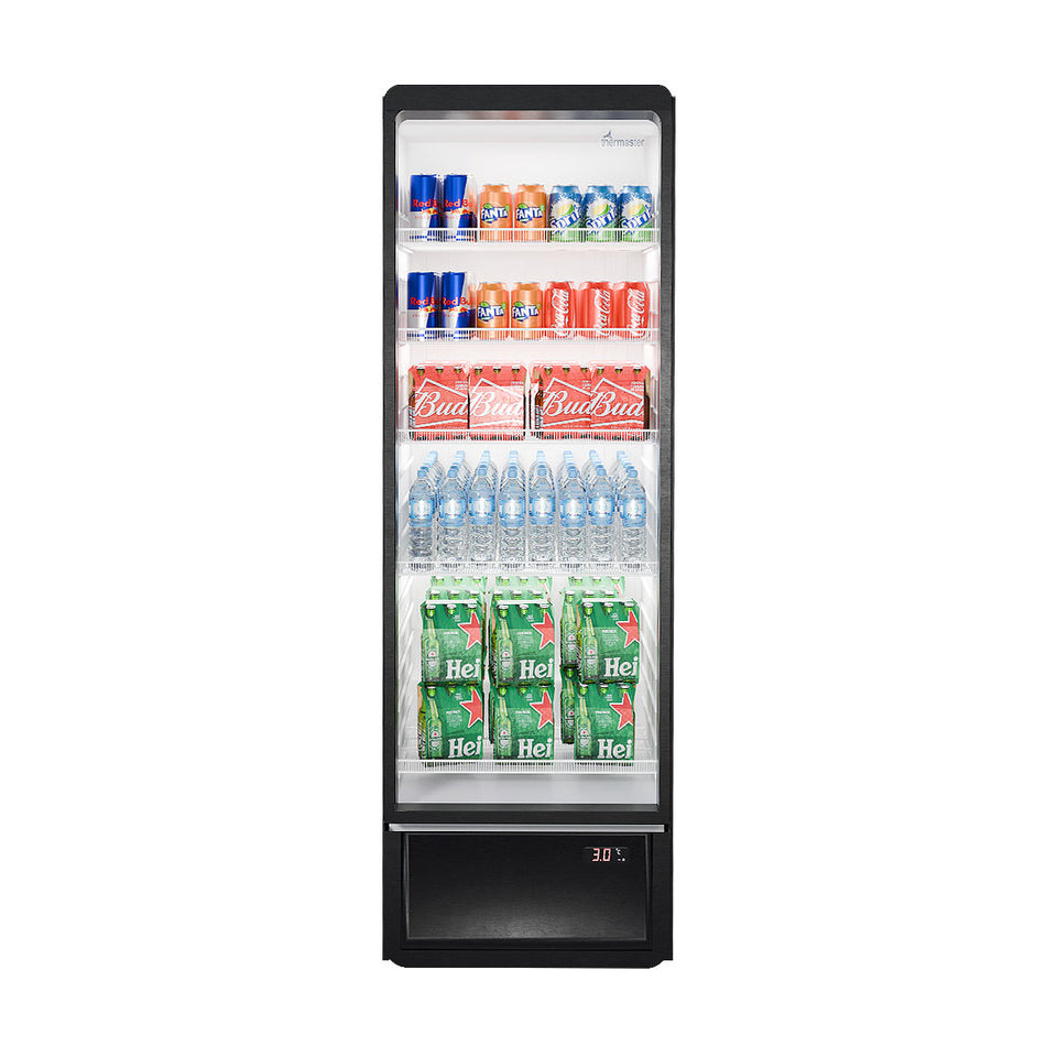 Thermaster Upright Glass Door Beverage Fridge - SDC-258B