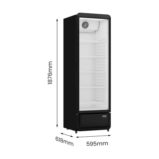 Thermaster Upright Glass Door Beverage Fridge - SDC-343B