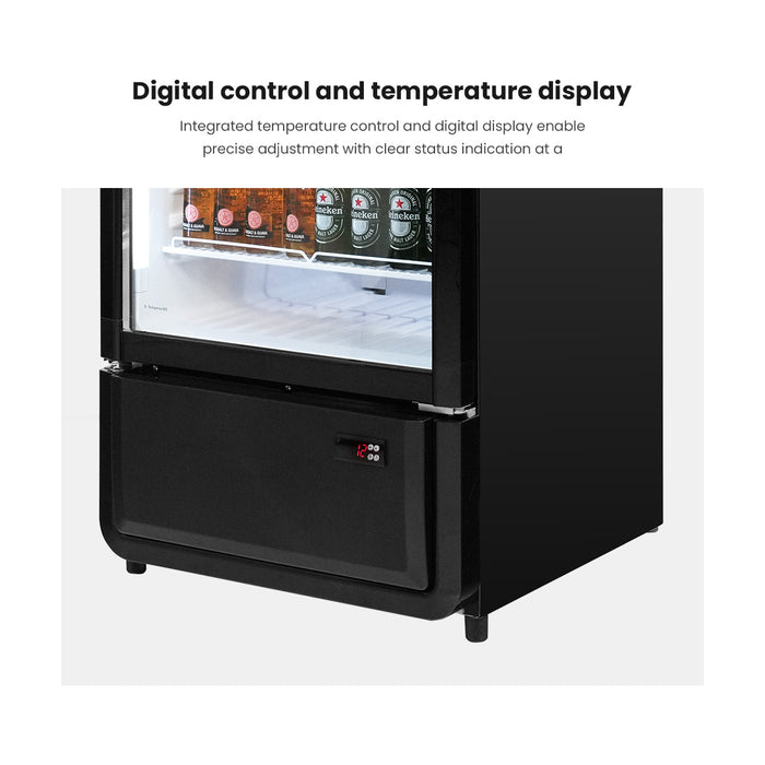Thermaster Upright Glass Door Beverage Fridge - SDC-343B