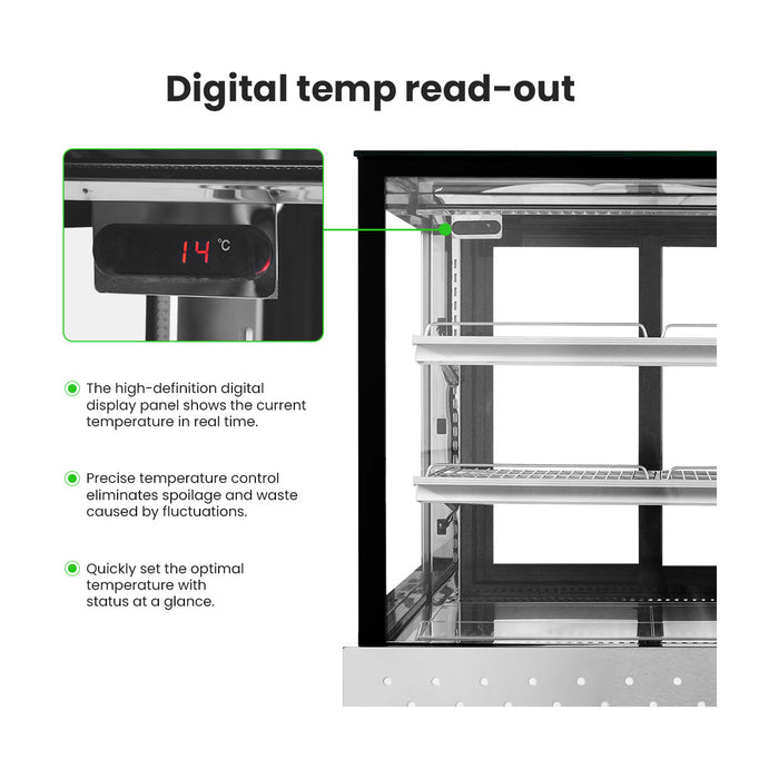 Bonvue Chilled Food Display 3 Tier 900mm - SG090FA-2XB