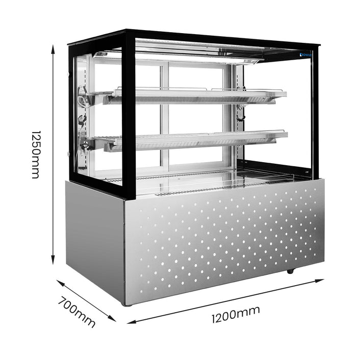Bonvue Heated Food Display 3 Tier Sliding Doors 1200mm - SG120FE-2XB